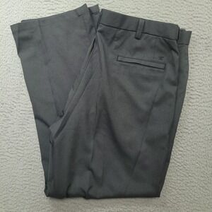 Haggar H26‎ Men's 40x30 (39x30) Pants Trouser Gray Flat Front Business Casual